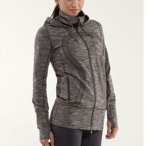 Lululemon Stride Jacket In Wren Space Dye / Wren